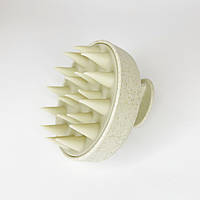 Щітка-масажер Finding Для шкіри голови Бежева 8 см х 5 см