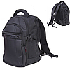 Міський стильний міцний чоловічий рюкзак Witzman повсякденний з відділенням для ноутбука чорний, фото 2