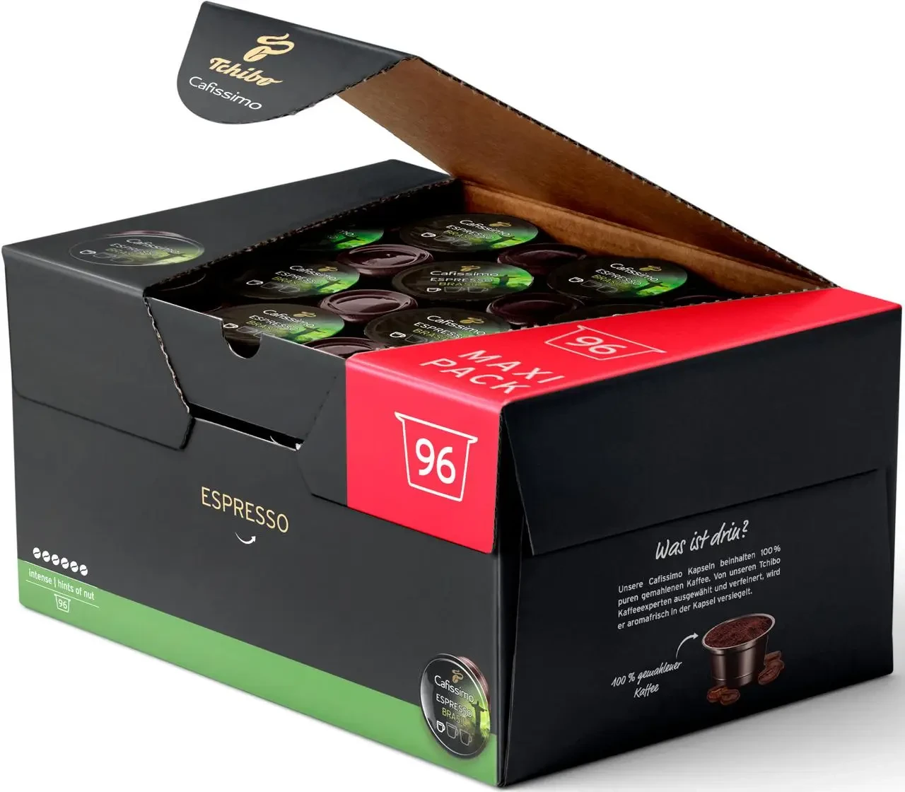Поштучно 100шт капсул кави в капсулах Tchibo Caffitaly Cafissimo Espresso Brasil Чибо капсули