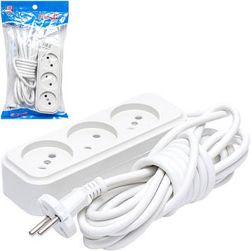 Електричний подовжувач на 3шт/5м