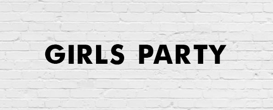 Гірлянда фігурна "Girls party" чорний картон