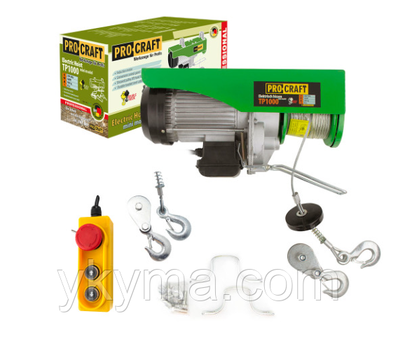 Підйомник (тельфер) Procraft TP1000, фото 1