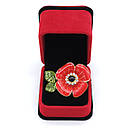 Оксамитовий подарунковий набір "Маки в оксамиті", фото 6