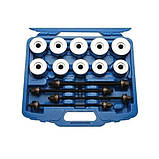 Професійний набір для де-монтажу сайлентблоків 27ін. REWOLT T2036, Універсальний набір для заміни втулок, фото 7