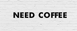 Гірлянда фігурна "Need coffee" чорний картон