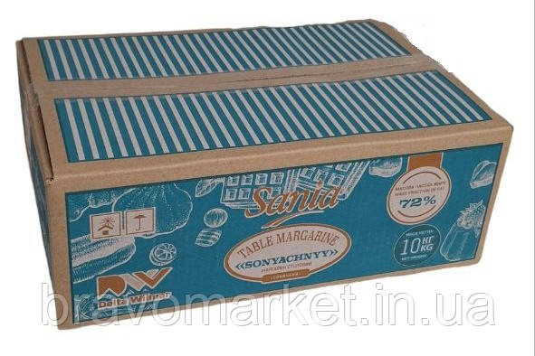 Маргарин столовий Сонячний 72% ТМ Sania, фото 1