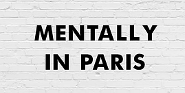 Гірлянда фігурна "Mentally in Paris" чорний картон
