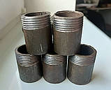 Різьба сталева коротка Ду25 (1") без покриття для з’єднання металевих труб в системах водопроводу, газопроводу, опалення, фото 5