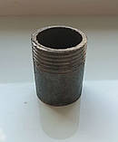 Різьба сталева коротка Ду25 (1") без покриття для з’єднання металевих труб в системах водопроводу, газопроводу, опалення, фото 3