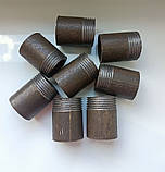 Різьба сталева коротка Ду25 (1") без покриття для з’єднання металевих труб в системах водопроводу, газопроводу, опалення, фото 8