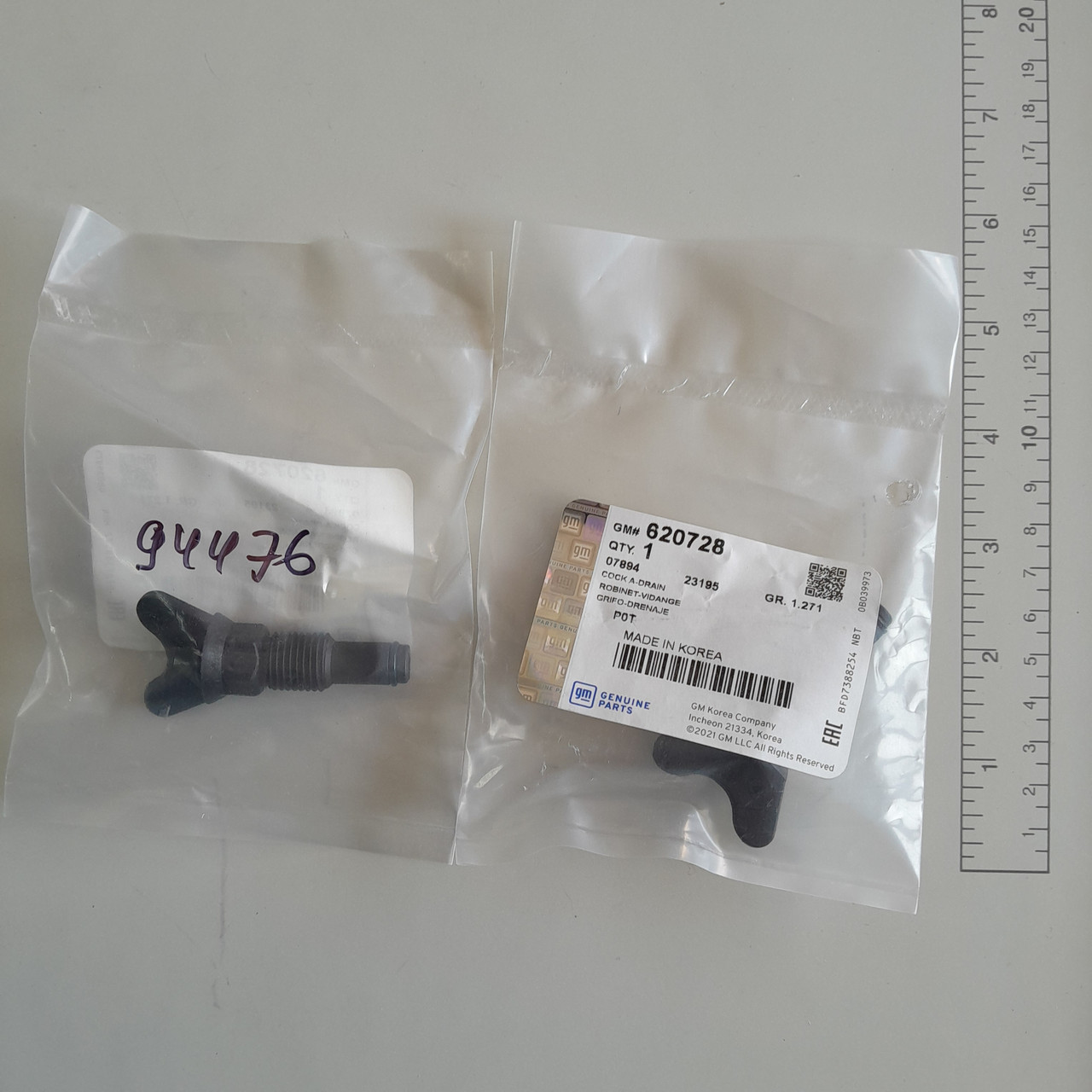 620728 Кран радіатора охолодження Ланос (GM), фото 1