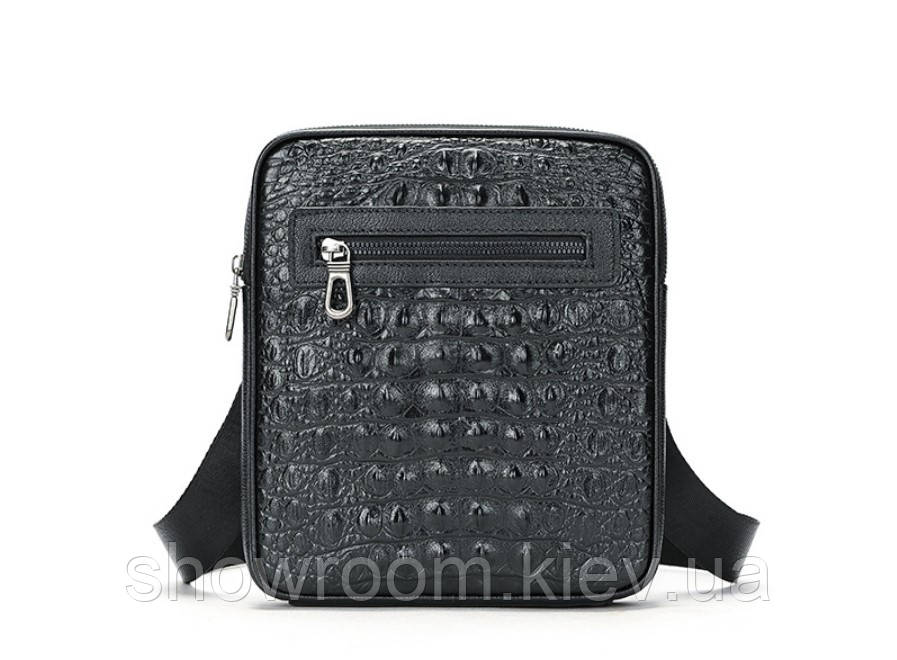 Чоловіча шкіряна сумка під рептилію Leather Collection (5048)