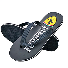 Чоловічі В'єтнамки Капці FERRARI Шльопанці Сірі Шльопанці (розміри: 41,42,43,44)