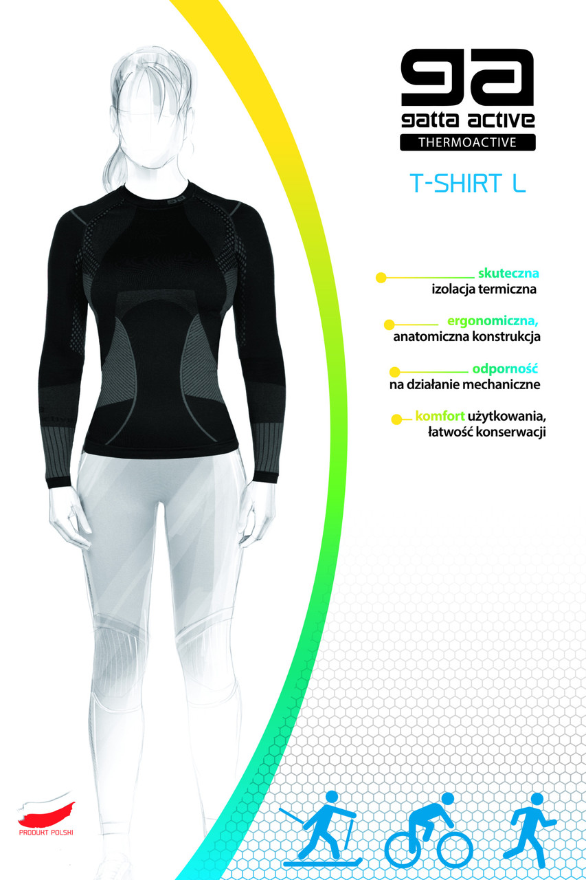 Термокофта жіноча GATTA BODYWEAR T-SHIRT L WOMEN THERMOACTIV BASIC AMA