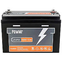 Акумуляторна батарея PowMr 100AH 12.8V (1280W*h) LiFePO4 LiFePO4 в наявності