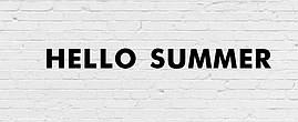 Гірлянда фігурна "Hello summer" чорний картон