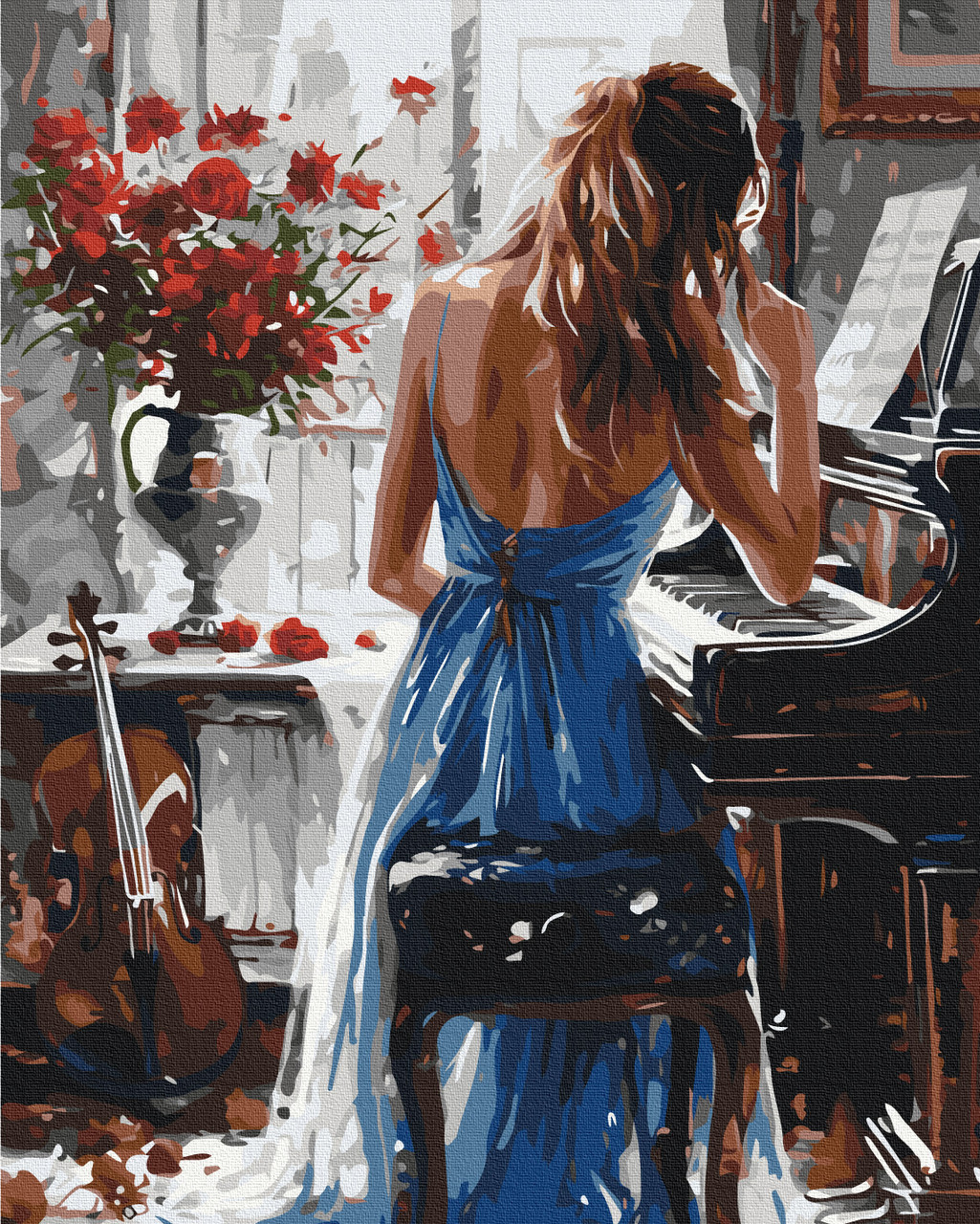 Картина за номерами 40х50 см. Мелодійна мить. Brushme, фото 1