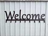 Вішалка для одягу з металу "Welcome" 60 см, фото 7