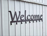 Вішалка для одягу з металу "Welcome" 60 см, фото 6