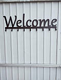 Вішалка для одягу з металу "Welcome" 60 см, фото 3