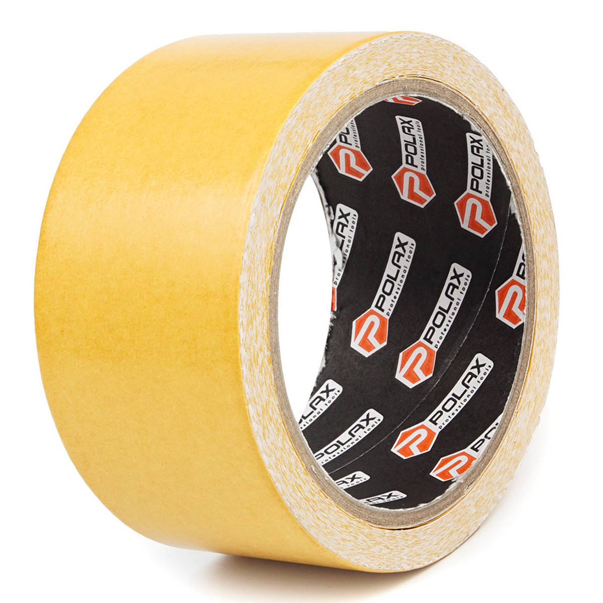 Скотч двосторонній Polax клейка стрічка на тканинній основі 50 мм х 10 м (101-005), фото 1