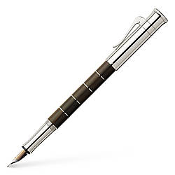 Ручка перова Graf von Faber-Castell Anello Grenadilla з колекціі Classic Anello, перо M (0,7 мм)145800