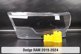 Скло фари Dodge RAM (2019-2024) ліве