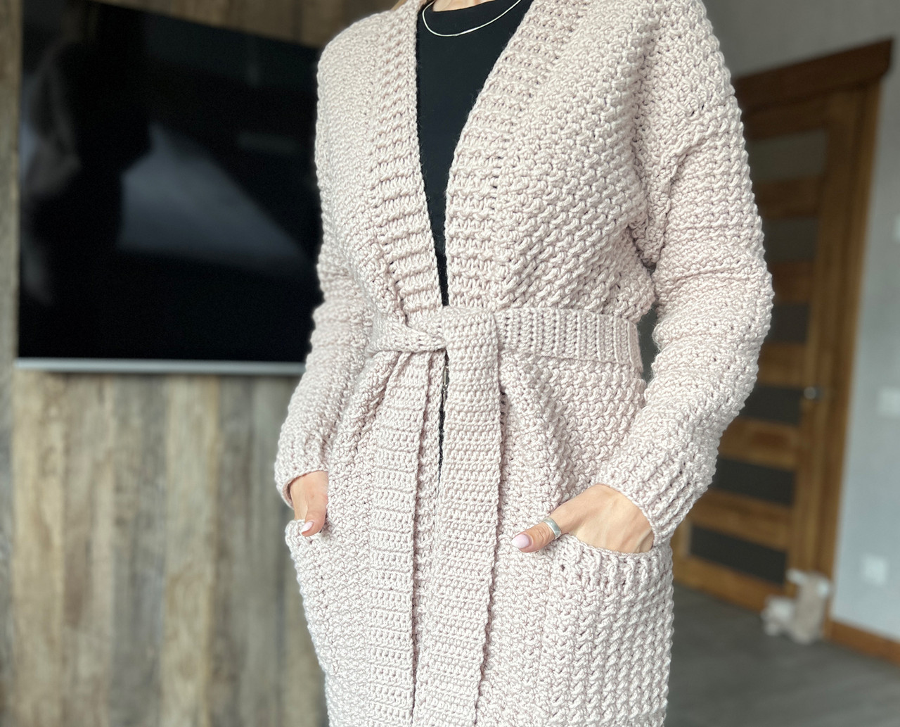 КЛАСИЧНИЙ КАРДИГАН, Майстер-клас із в'язання (рівень середній̆), фото 1
