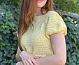 БЛУЗА ІЗ ЗАВ'ЯЗКАМИ, Майстер-клас із в'язання (рівень простий̆), фото 2