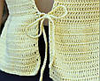 БЛУЗА ІЗ ЗАВ'ЯЗКАМИ, Майстер-клас із в'язання (рівень простий̆), фото 4