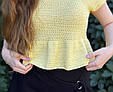 БЛУЗА ІЗ ЗАВ'ЯЗКАМИ, Майстер-клас із в'язання (рівень простий̆), фото 8
