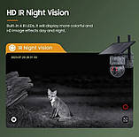 Зовнішня поворотна акумуляторна 4G камера із сонячною панеллю INQMEGA, фото 3