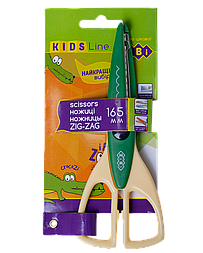 Ножиці дитячі ZiBi зигзаг 165 мм зелений (ZB.5020-04)