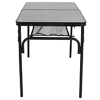 Туристичний Стіл Розкладний Bo-Camp Northgate 120x60 cm Black/Grey (1404186) Кемпінговий Складаний Столик для риболовлі, фото 4