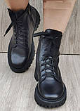 Черевики жіночі спортивні на байці шкіряні від виробника модель ШТ25-1118, фото 5