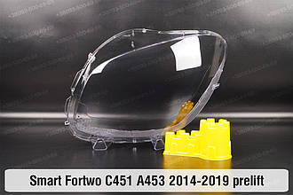 Скло фари Smart Fortwo C451 A453 (2014-2019) дорест ліве