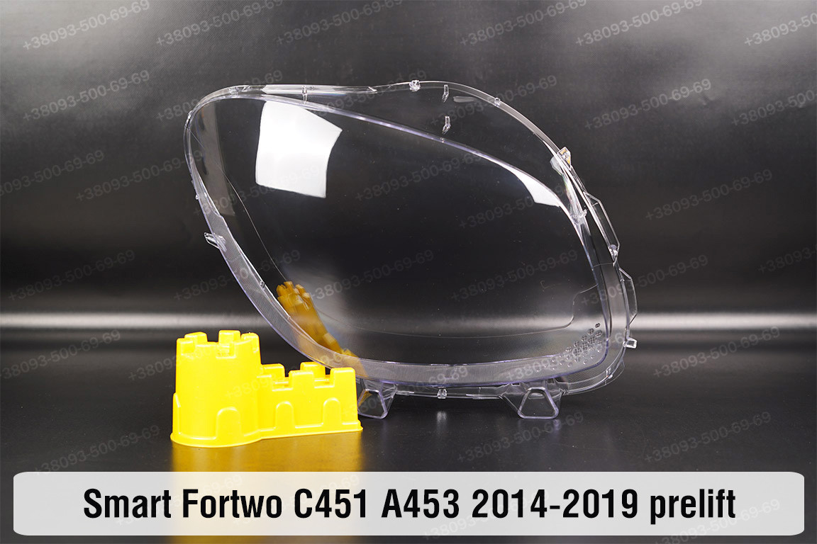Скло фари Smart Fortwo C451 A453 (2014-2019) дорест праве, фото 1