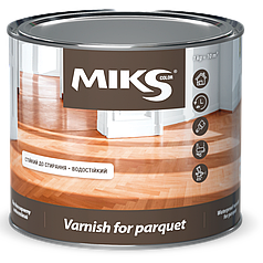 Лак для паркету алкідно-уретановий MIKS глянцевий, 0,8кг