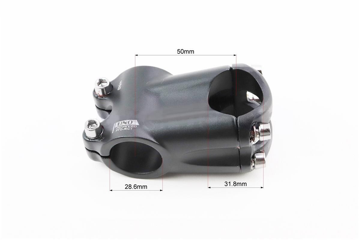 Винос керма MTB 28,6x31,8x50мм, алюм, чорний AS-020