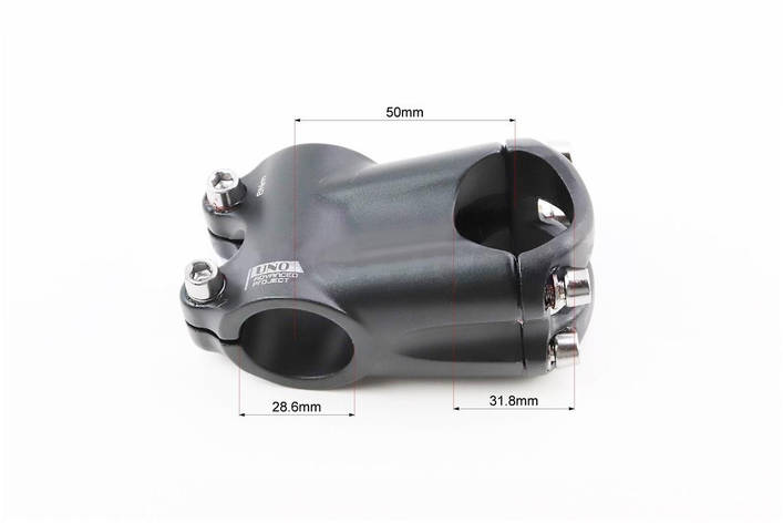 Винос керма MTB 28,6x31,8x50мм, алюм, чорний AS-020, фото 1