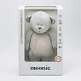 Ведмедик музичний з нічником MOONIE (гладкий), Silver, фото 2