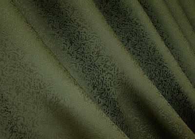 Шторна тканина жакард. Висота 2,8 м. Колір оливковий. Код 1437ш