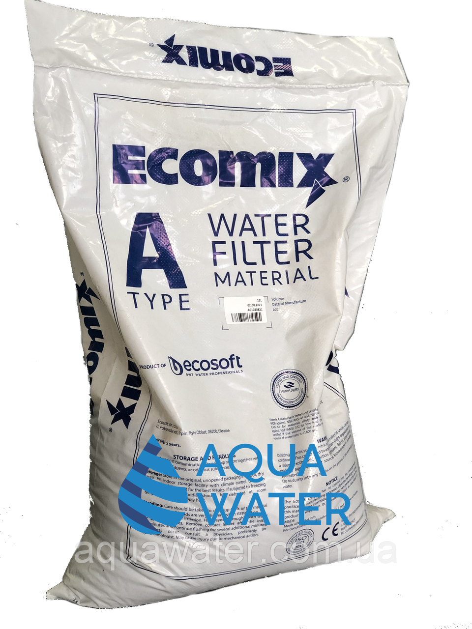 Фільтруюча засипка Ecosoft Ecomix A - 12 літрів, фото 1