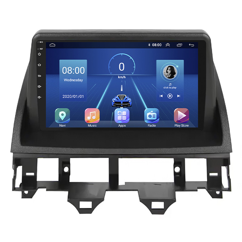 Штатна магнітола Lesko для Mazda 6 I (GG) 2002-2005 екран 9" 4/32Gb/4G/ Wi-Fi/CarPlay Premium GPS Android