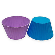 Силіконові формочки MagicKitchen №435 для кексів діаметр 105/70мм набір 2 шт