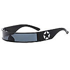 Футуристичні окуляри — циклоп для чоловіків і жінок, чорні