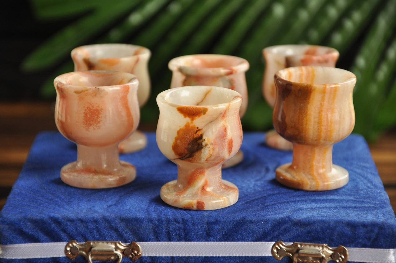 Набір з натурального оніксу, 10 ml (колір, як на фото), фото 1