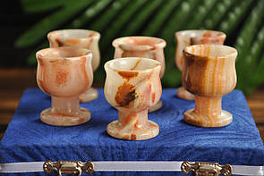 Набір з натурального оніксу, 10 ml (колір, як на фото)