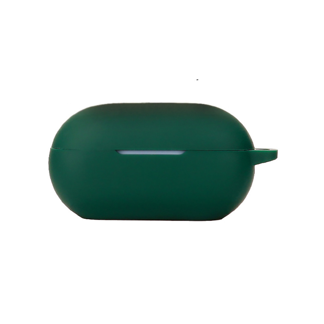 Силіконовий чохол для навушників Beats Solo Buds | чохол + карабін | зелений