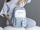Спортивний шкільний рюкзак міський 45*30 см на блискавці з кишенею в різних кольорах Mark, фото 5